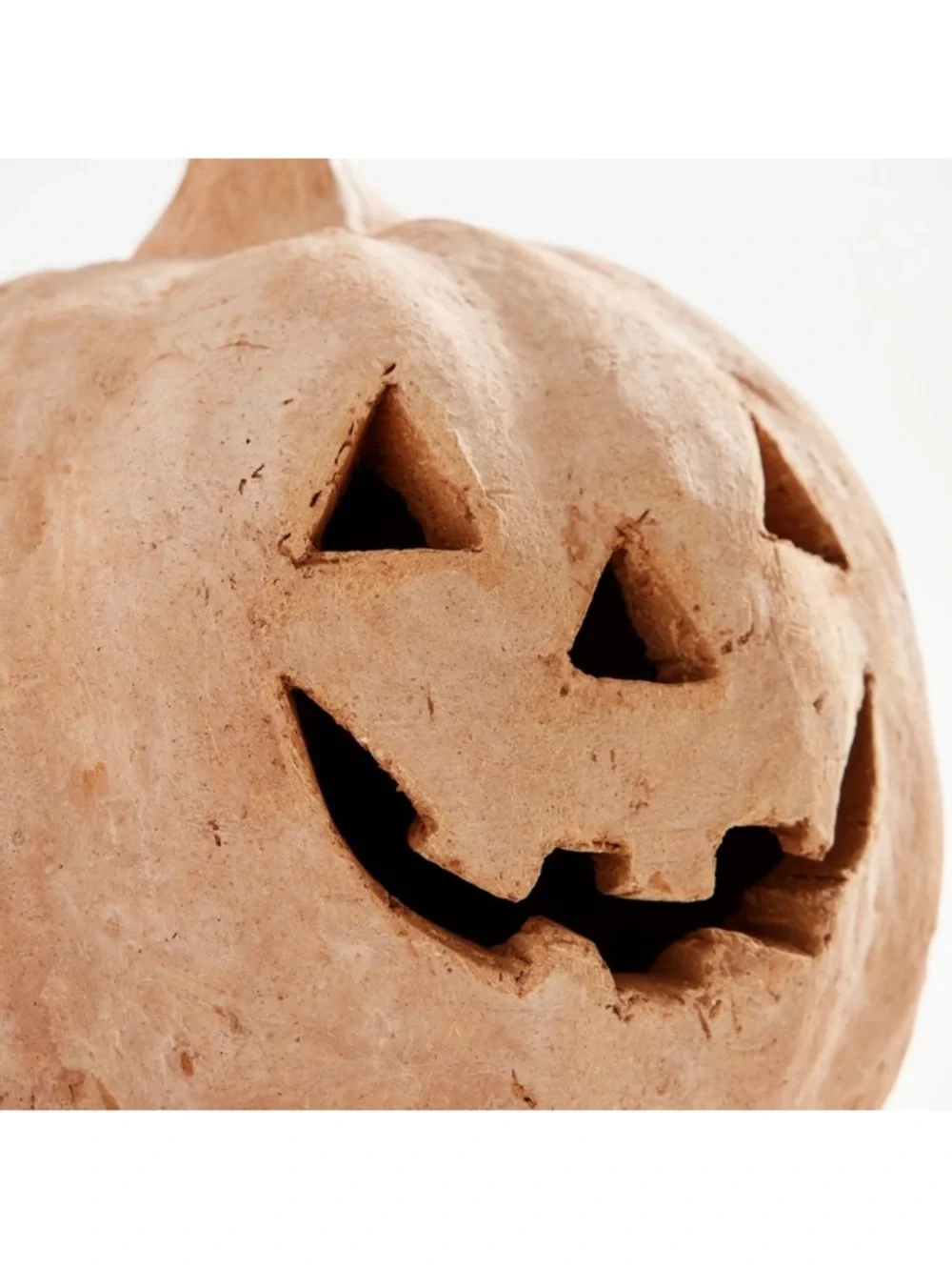Pottery Barn Terracotta SMALL Jack-o-Lantern Orange Pumpkin Fall Luminary NEW